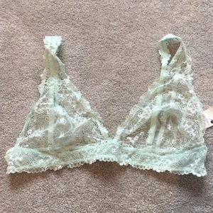 Mint green bralette